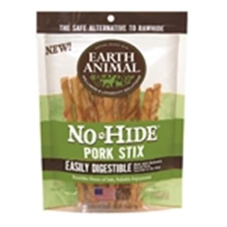 Earth Animal No Hide Pork Chews Dog Treats 10PK 853965006699